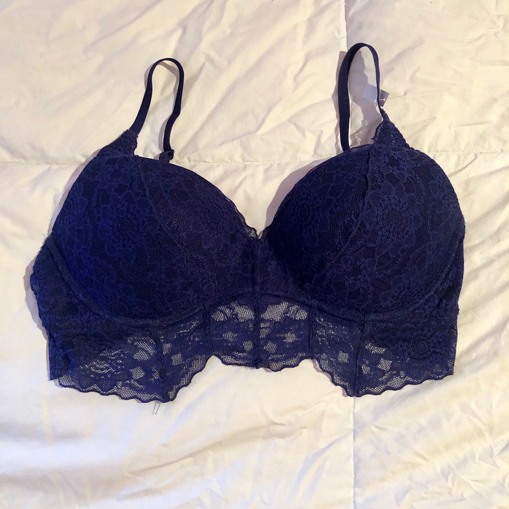 Blue/navy VS PINK bralette crop